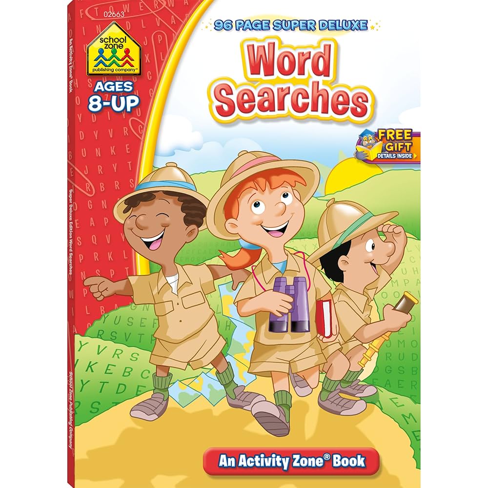 地図・旅行ガイド Learn To Read Workbook 11,10,8,5,4 School Zone Word Searches Workbook: 96 Pages, 3rd Grade
